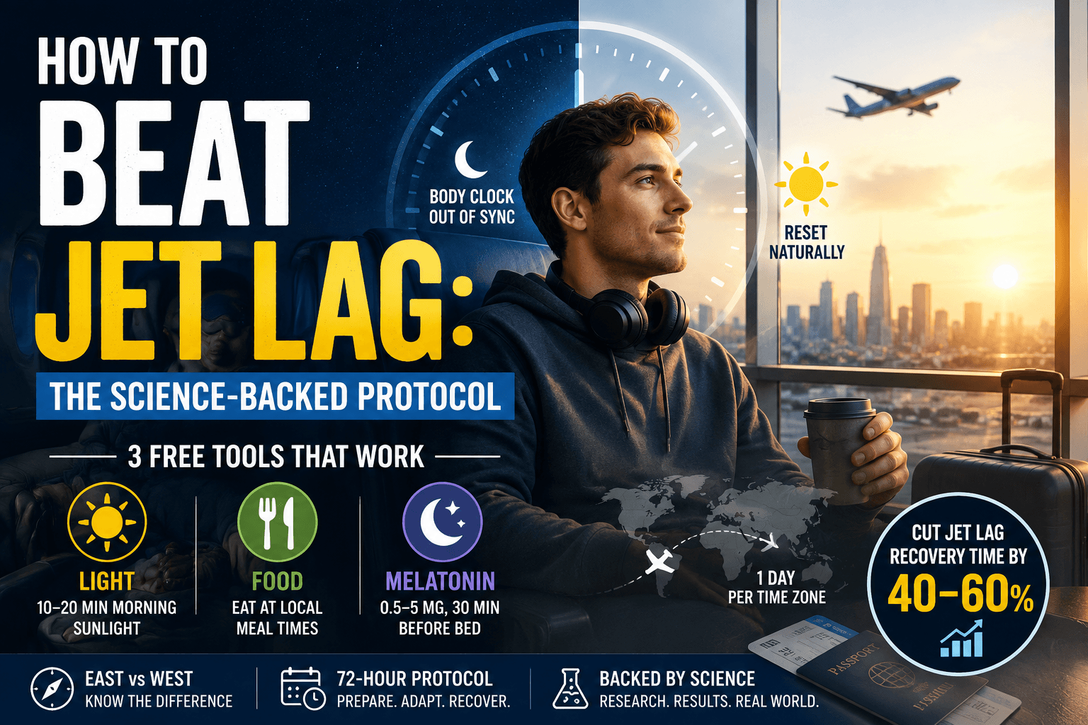 How to Beat Jet Lag: The Science-Backed Protocol