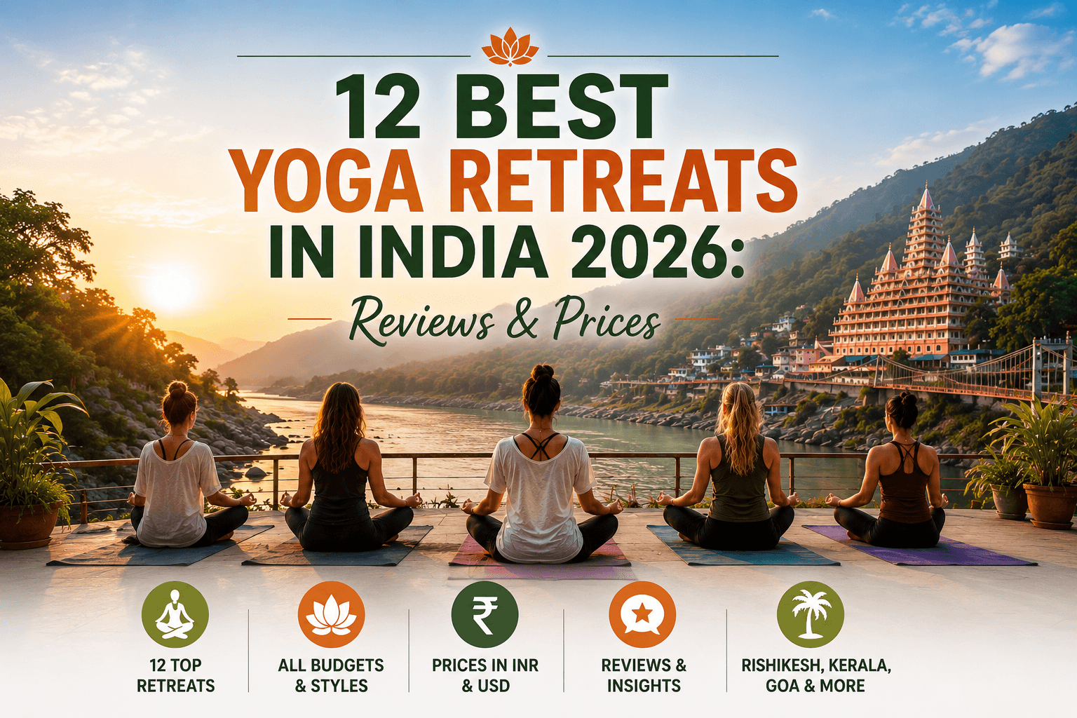 12 Best Yoga Retreats in India 2026: Reviews & Prices