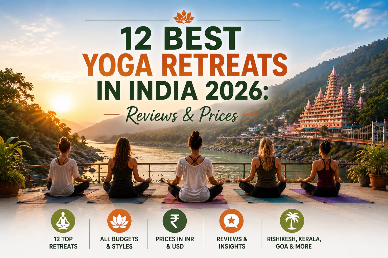 12 Best Yoga Retreats in India 2026: Reviews & Prices