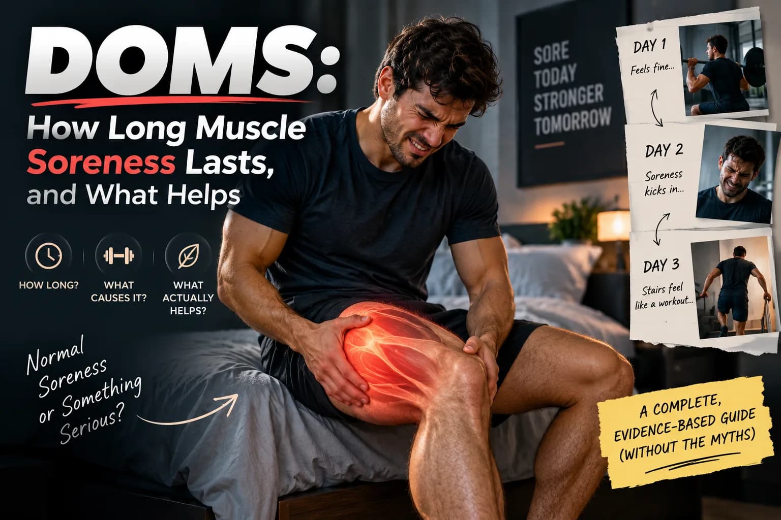 DOMS: How Long Muscle Soreness Lasts, and What Helps