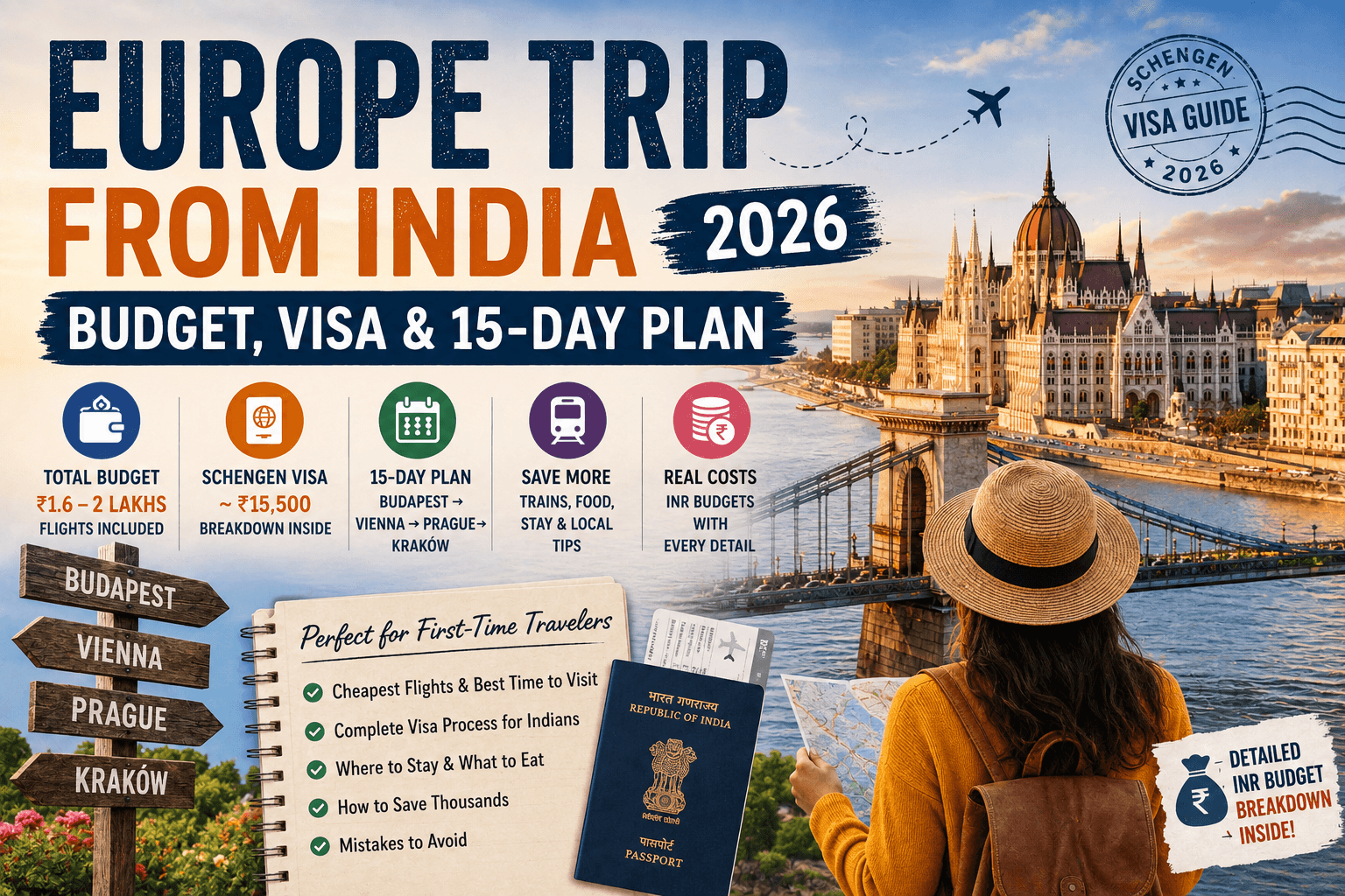 Europe Trip from India 2026: Budget, Visa & 15-Day Plan
