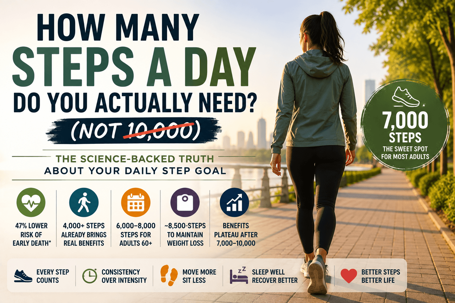 How Many Steps a Day Do You Actually Need? (Not 10,000)