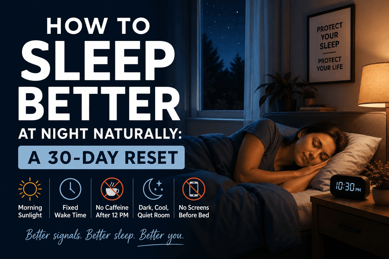 How to Sleep Better at Night Naturally: A 30-Day Reset