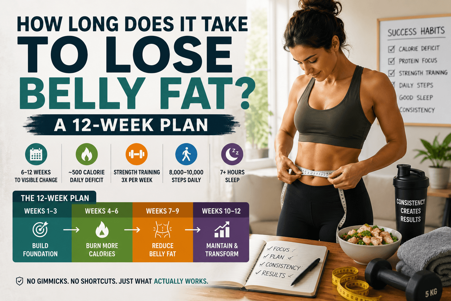 How Long Does It Take to Lose Belly Fat? A 12-Week Plan