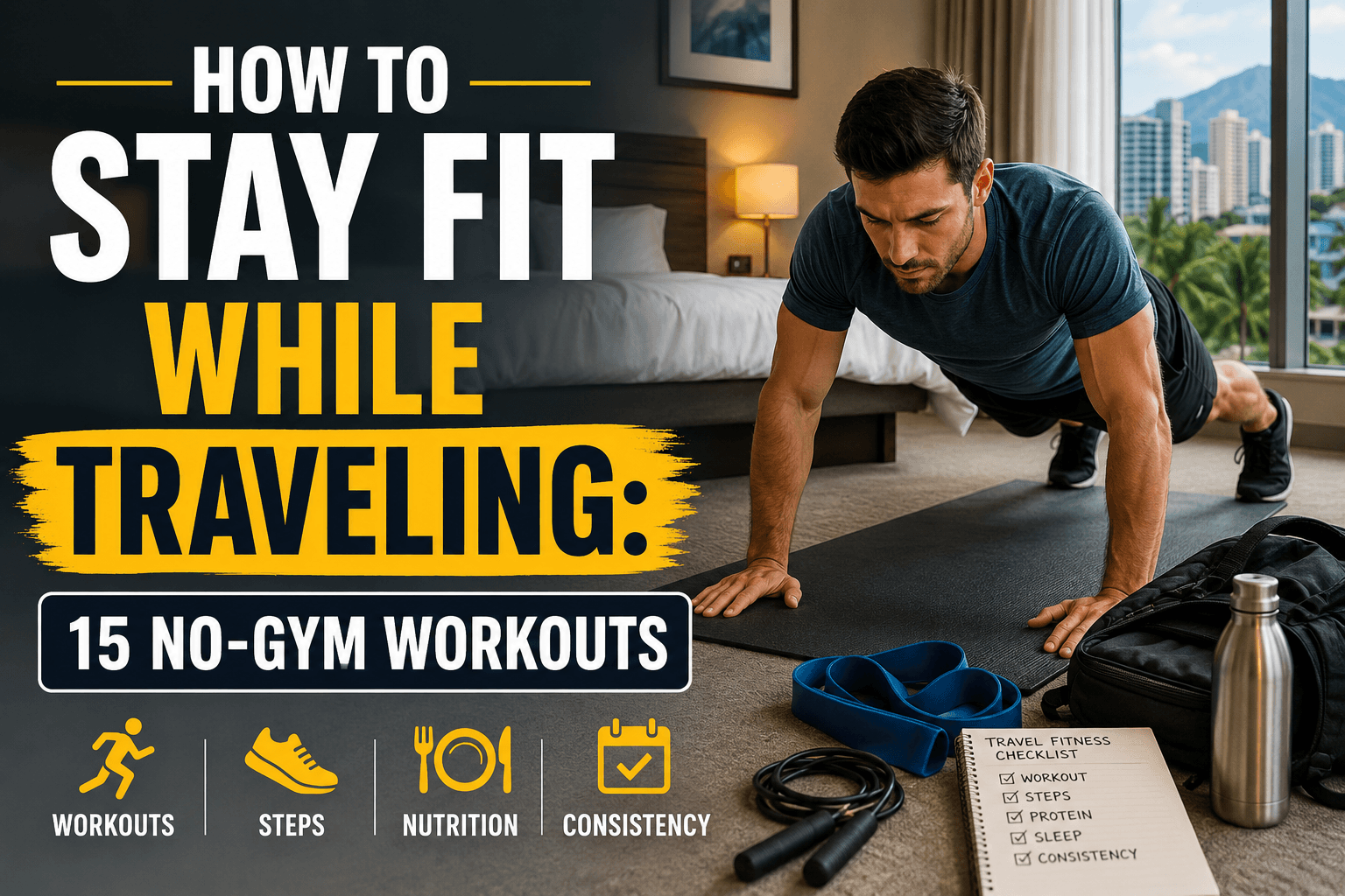 How to Stay Fit While Traveling: 15 No-Gym Workouts