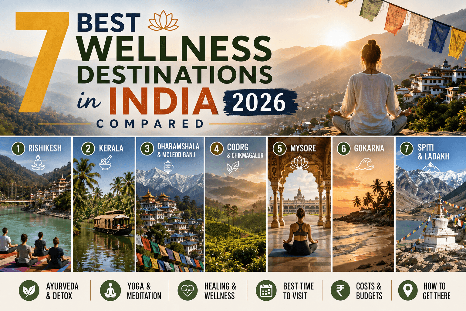 7 Best Wellness Destinations in India 2026, Compared