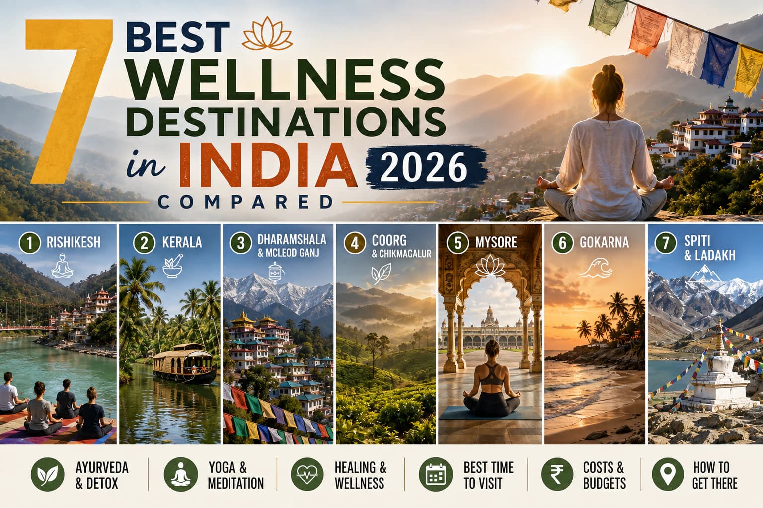 7 Best Wellness Destinations in India 2026, Compared